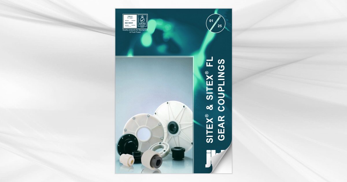 SITEX® gear couplings available from jbj Techniques Limited