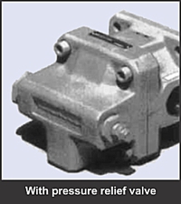 GPA series low noise internal gear pump with pressure relief valve