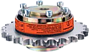 torque limiting coupling with sproket